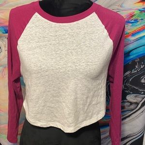 Raglan long-sleeve crew neck shirt NWOT